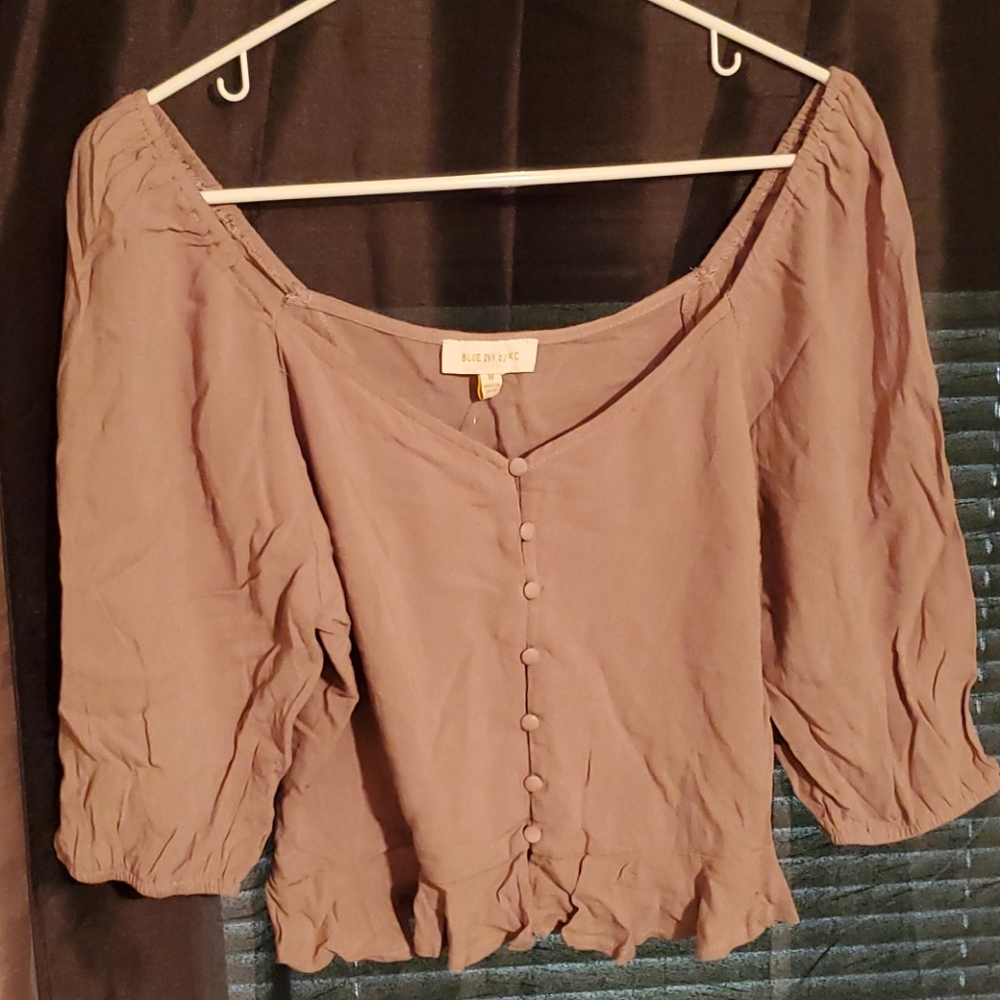 Forever 21 Mauve Woven Top
